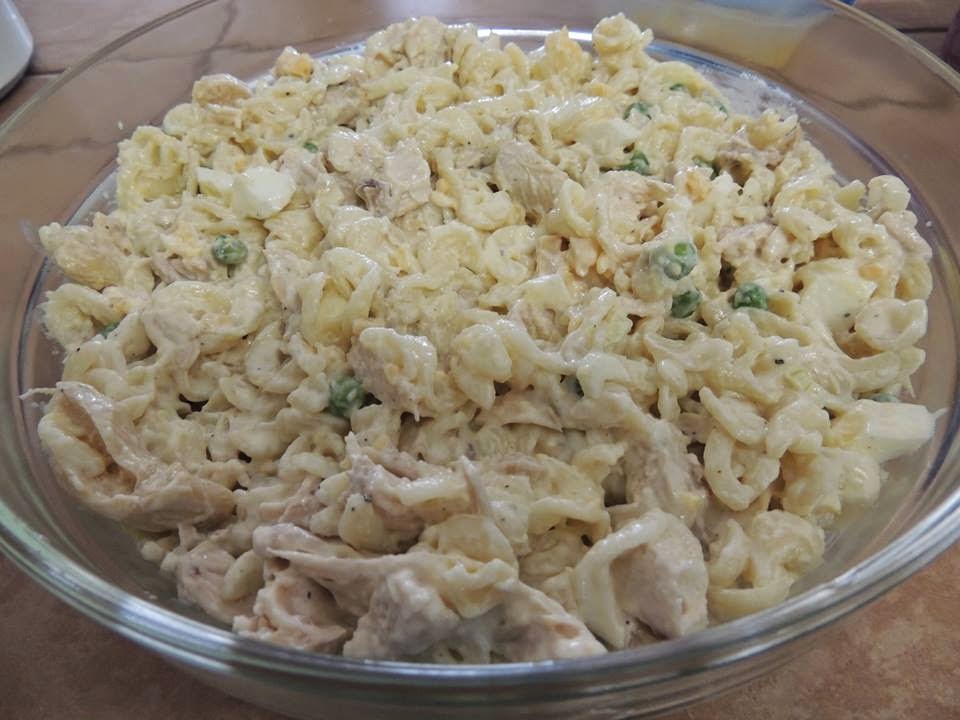 hoender pasta slaai resepte